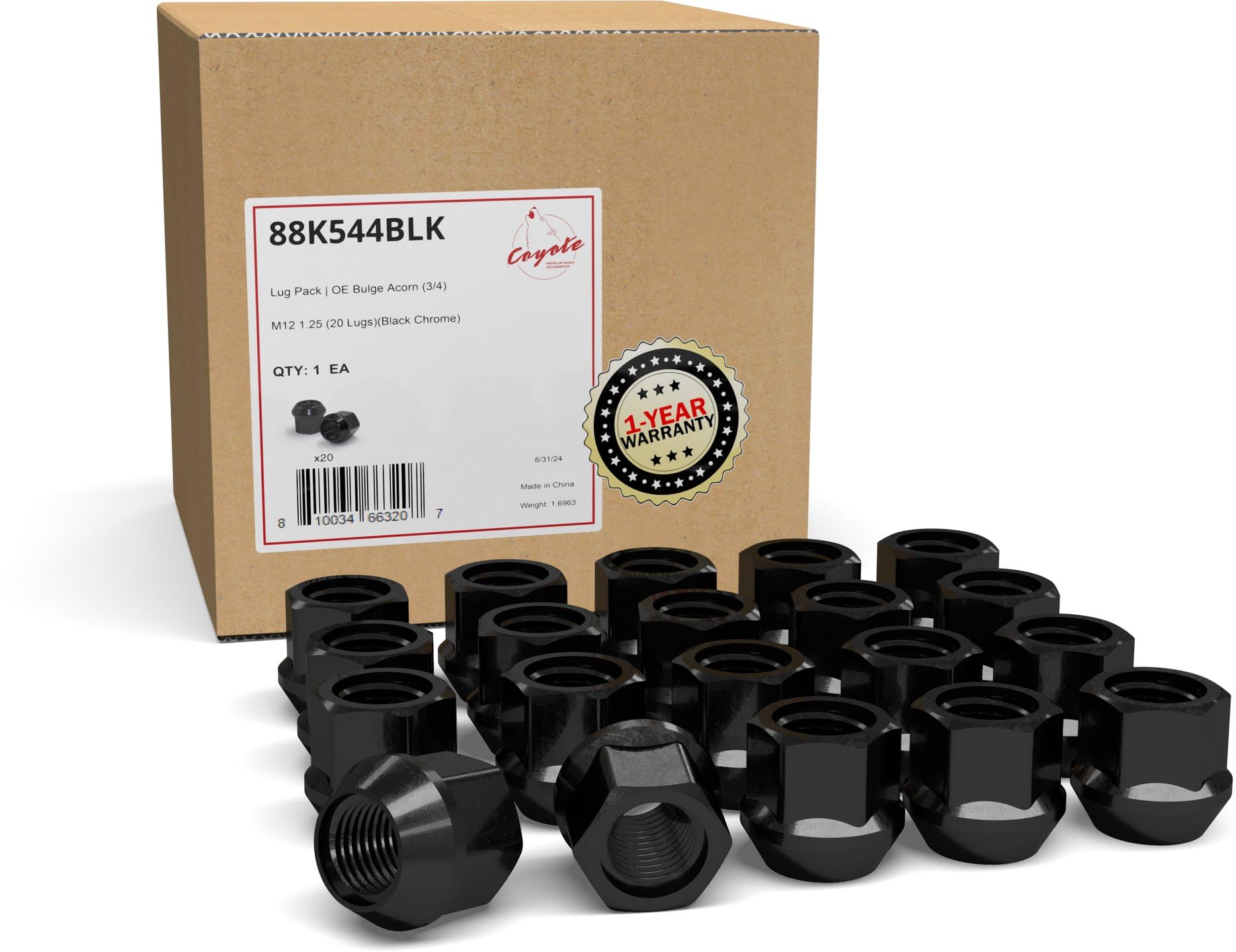 Amazon.com: Wheel Accessories Parts 20 Pcs M12x1.25 12x1.25 Thread