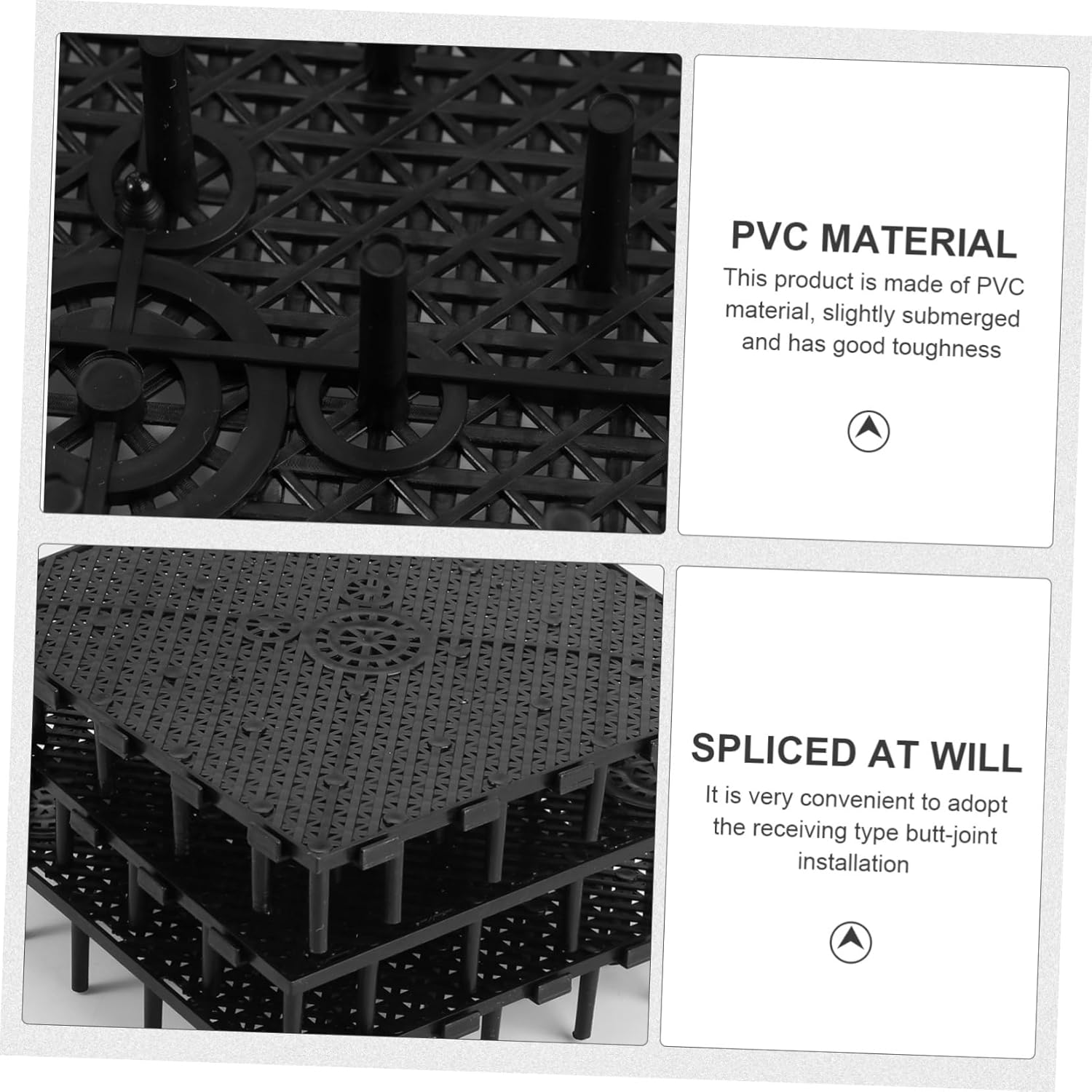 BESPORTBLE 3sets Aquarium Bottom Sturdy PVC Fish Tank Bottom Plate Separator Easy Installation 10pcs*3