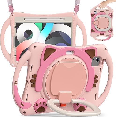 BATYUE Funda para iPad Air de 11 pulgadas M3 (2025)  M2 (2024), iPad Air 54 de 10.9 pulgadas (20222020), iPad Pro de 11" 4321, Funda para niños con