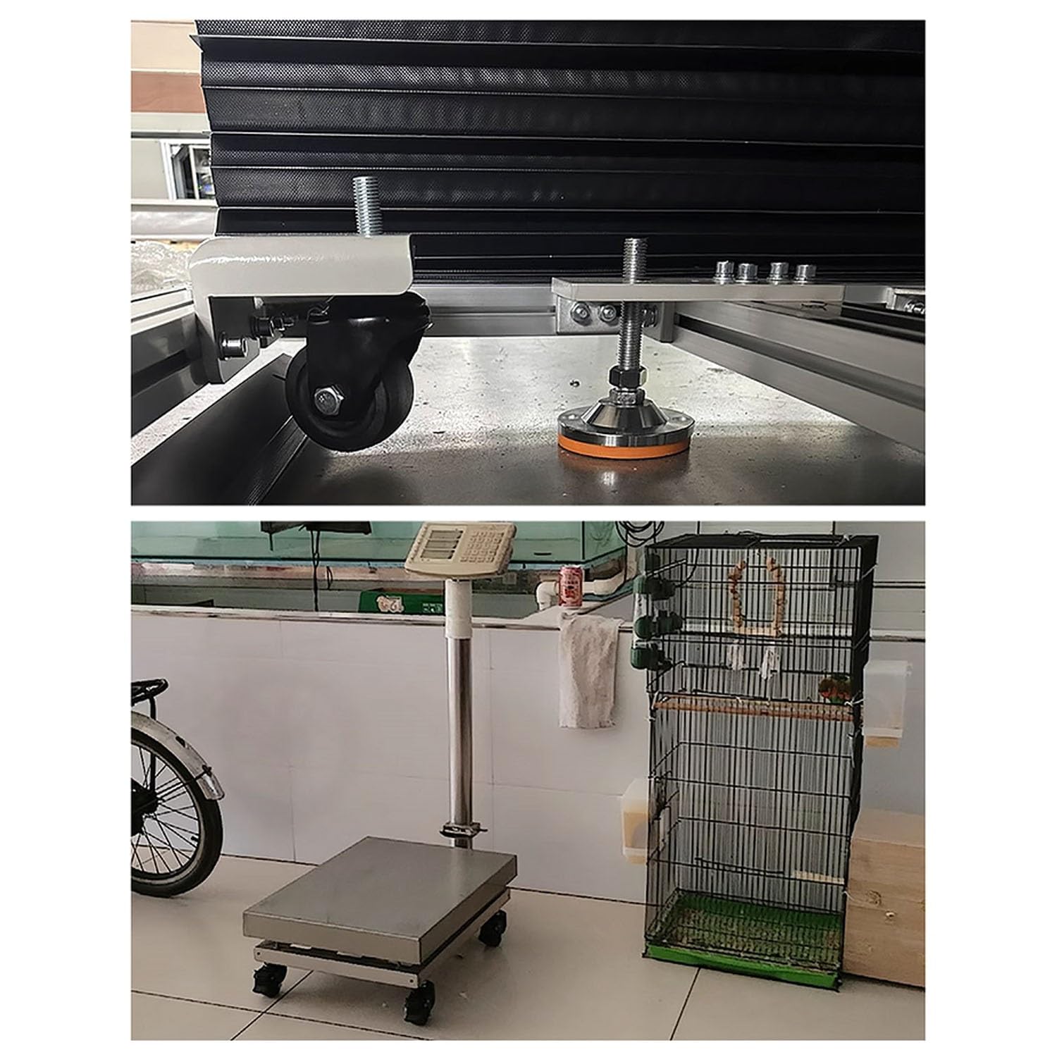 per carichi Pesanti 3" M12 16 Ruote con Perno filettato 360° Rotante Silenzioso Ruote 1600 lbs capacità di carico Set da 4 (2 Girevole + 2 con Freno) per Industriale Uso