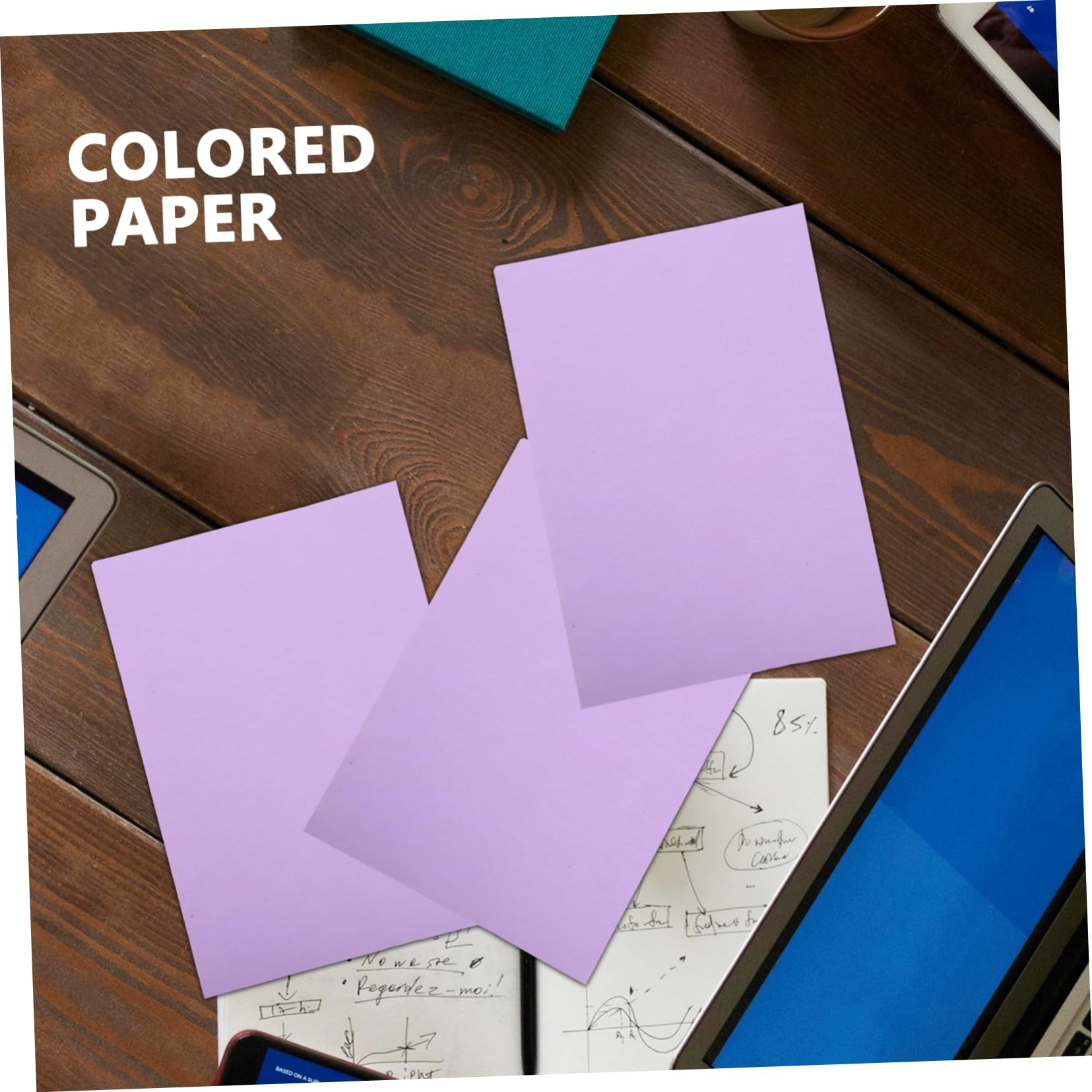 100 Stück Lavendelfarbenes Origami Druckpapier Schliff