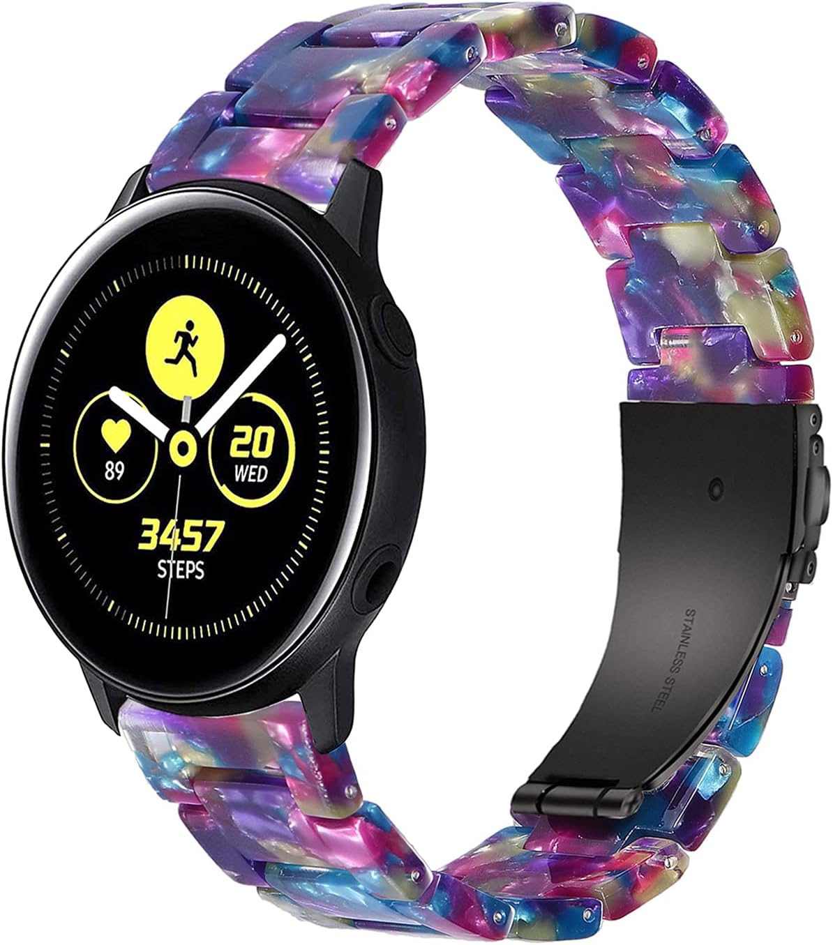 Wongeto 20mm Resin Watch Band for Samsung Galaxy Watch...