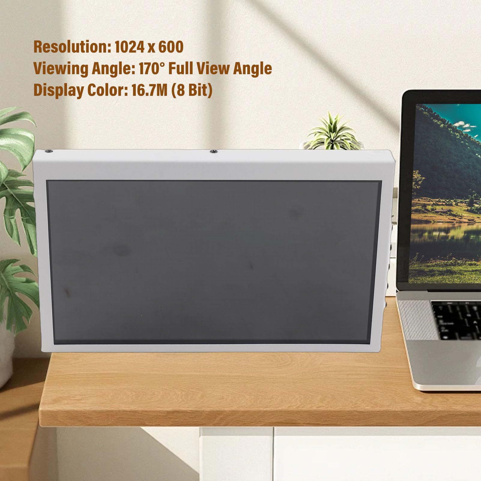 Monitor Portatile, Monitor Touchscreen HD 1024x600, Display IPS