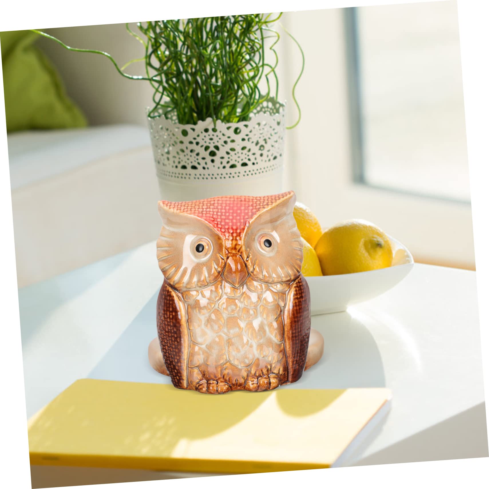 Lurrose Portarotolo Di Carta Velina in Ceramica Forma Di Supporto Portarotolo Per Tovaglioli Carta Per Scrivania Cucina