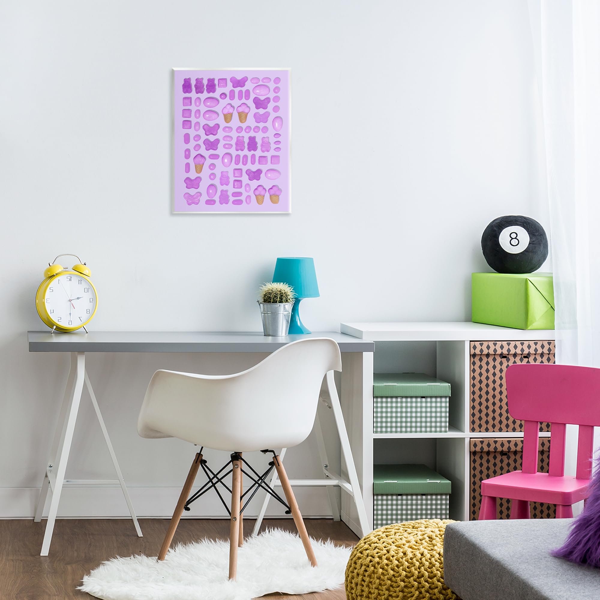 Lilas Purple Candy Still Life Impression sur plaque murale 28 x 35,6 cm