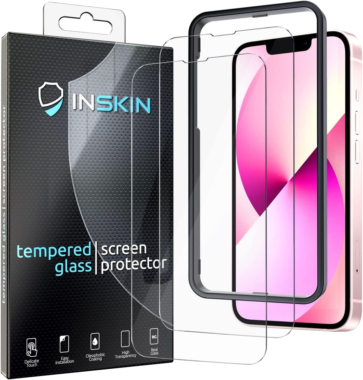 Inskin Matte Anti Glare Tempered Glass Screen Protector, fits iPhone 14