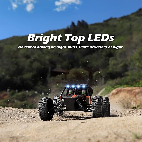 HAIBOXING 905 Protector 1:12 Scale RC Cars, Off-Road RC Buggy Hobby Grade | Aluminum Oil-Filled Shocks, Fast Remote Control Car 38 km/h, 2.4GHz Waterproof ESC, Perfect for Kids& Adults, Dual Batteries