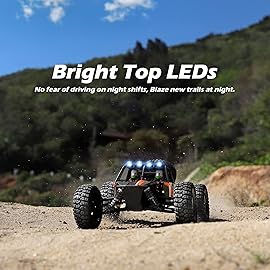 HAIBOXING Remote Control Car,1:12 Scale 4x4 RC Cars Protector 38+ KM/H Speed, 2.4G All-Terrain Off-Road Truck Toy Gifts for Boys and Adults Included Two Rechargeable Batteries Provide 40+ Min Playtime