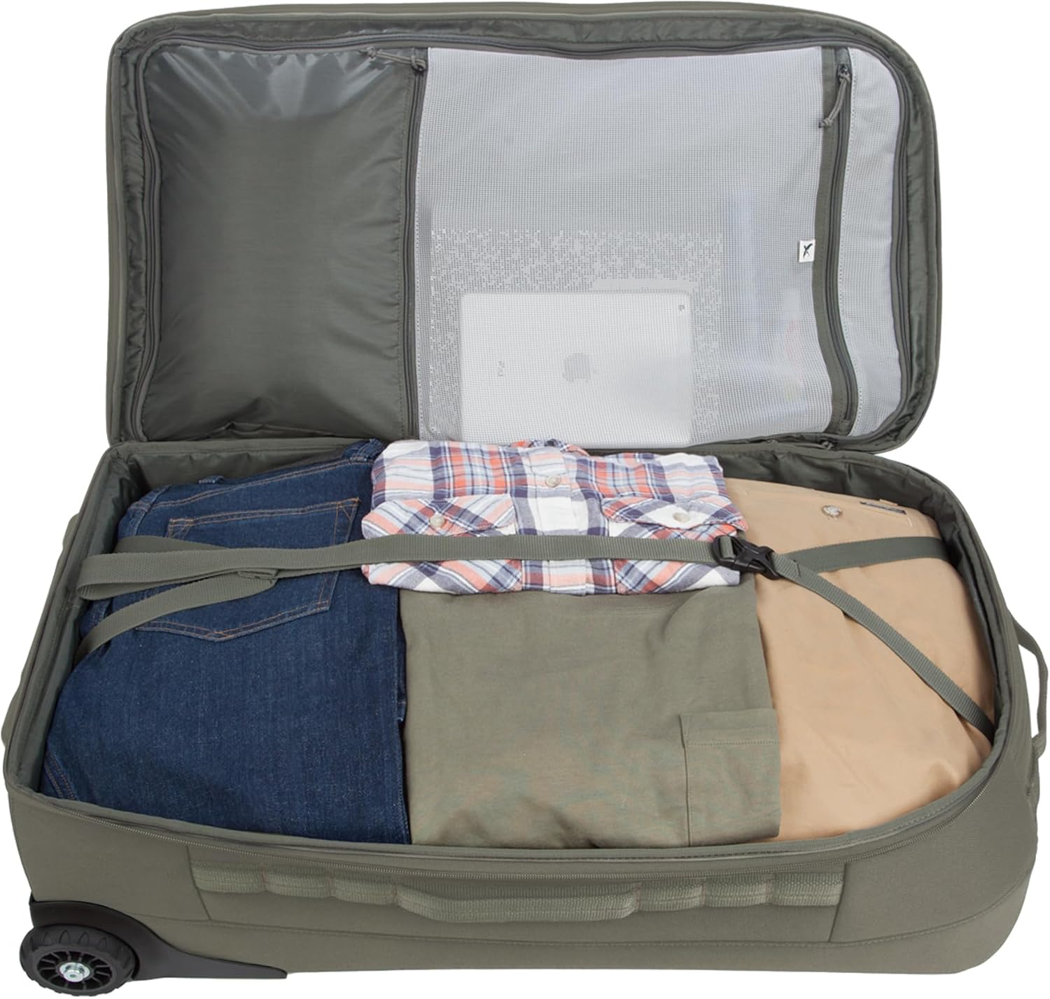 Eddie Bauer Excursion Traveling 30 Rolling Duffel Bag with Lightweight Telescopic Handles and Rugged Wheels - 87L, Spruce - Image 5