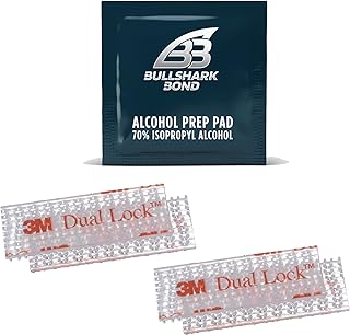 EZ Pass/I-Pass/Toll Tag Tape Mounting Kit - Peel and Stick Adhesive Strips Dual Lock Tape - 4 Strips (2 Sets) with Alcohol Prep Pad, Packaging may vary