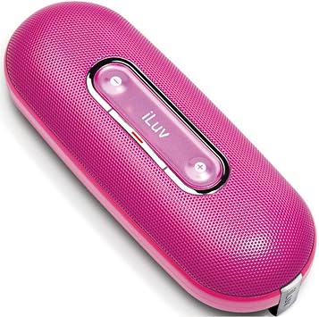 iLuv iSP100pnk iSP100 Portable Speaker for iPod/MP3 Players & Laptops - Speakers - Retail Packaging - Pink