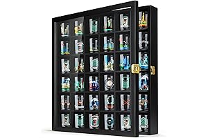 TJ.MOREE Black 36-Slot Wall Mounted Shot Glass Case with Lockable Door