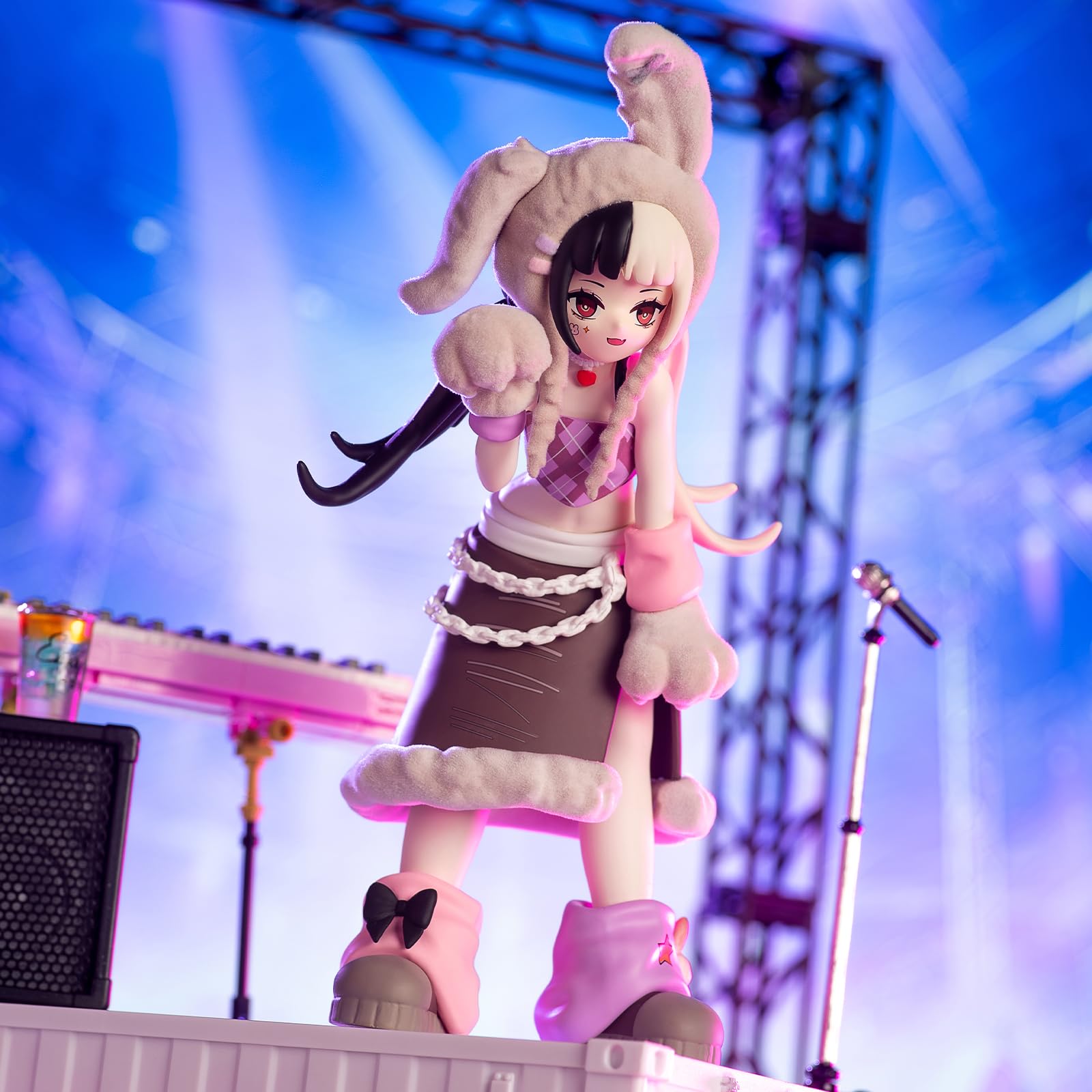 CALEMBOU Anime Blind Box, 6-inch Cute Girl Group Singing Stage Series Blind Box Figure, Collectable PVC Figure for Birthday Gifts (): Haee Girls Singing Stage 1pc