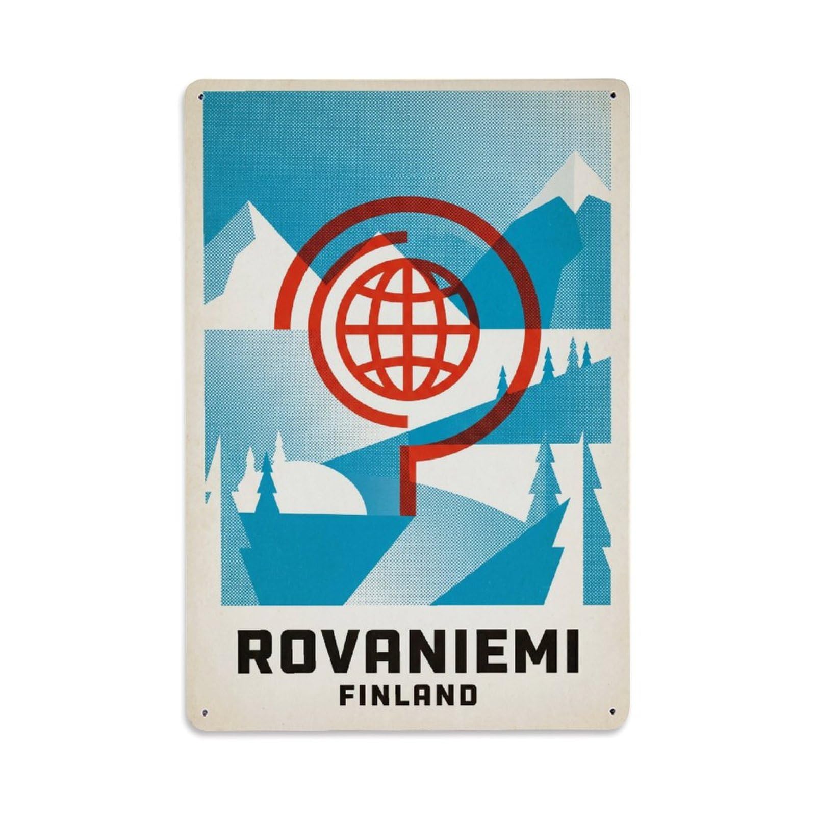 Finland Rovaniemi Travel Retro Metal Tin Sign