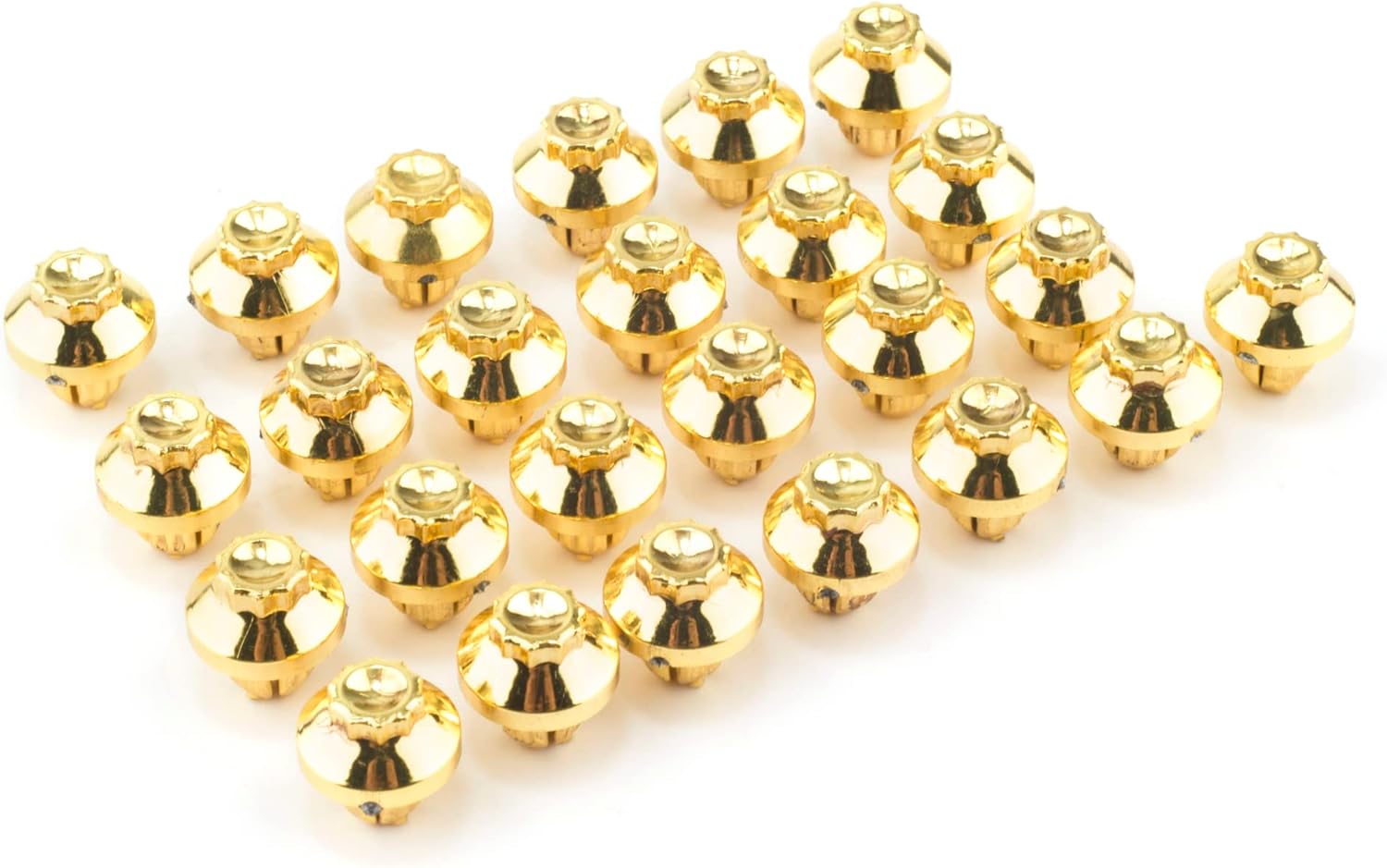 RTrhinoTuning 100pcs 8mm/0.31in Wheel Spike Nuts Lip Rivets Nuts Wheel Accessories Parts Gold ABS Plastic Wheel Rim Rivets for 8mm/0.31" Hole