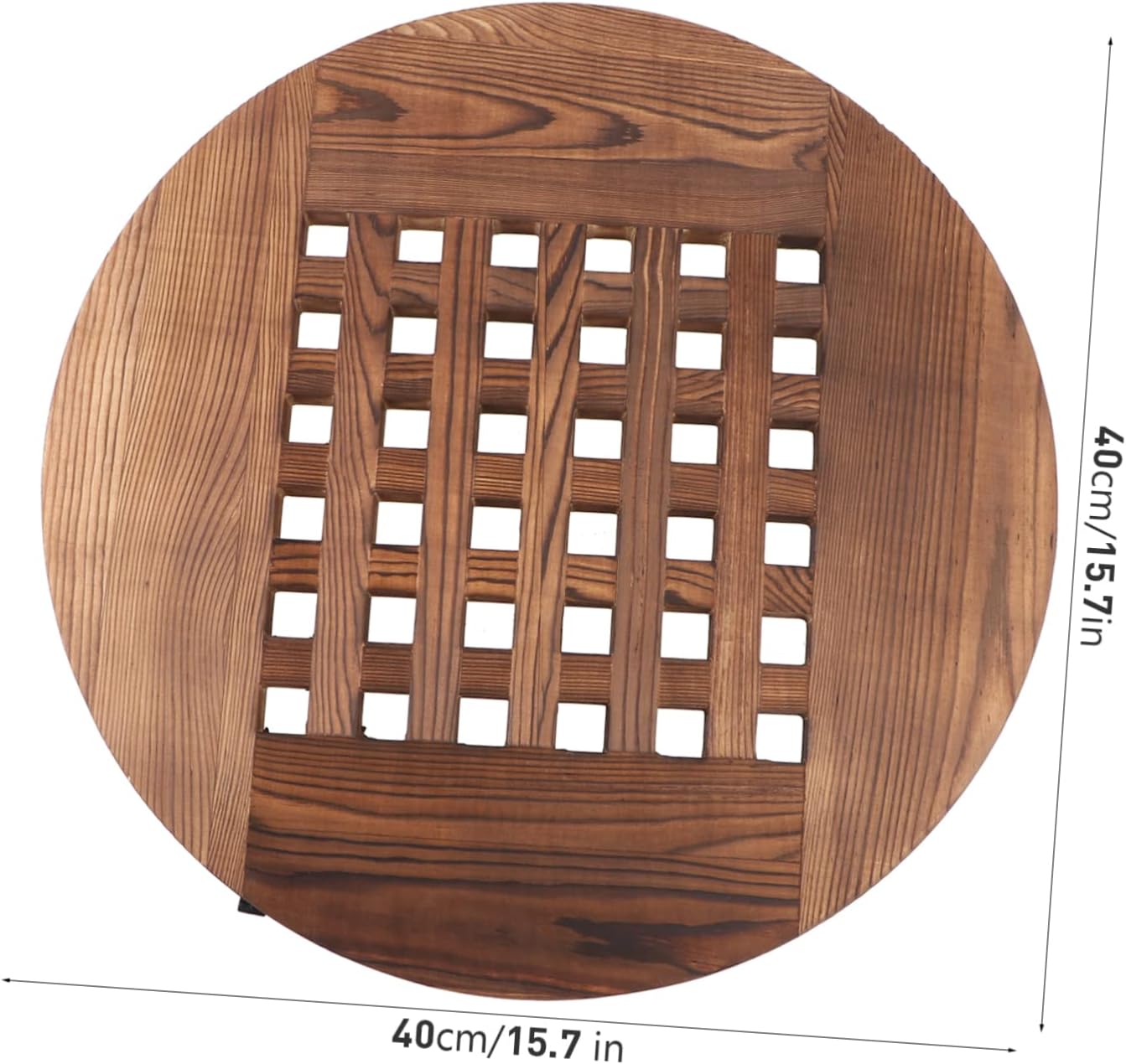 Movable Wooden Flowerpot Tray Wheels Round Base for Heavy Use Smooth Mobility for Potted Trees