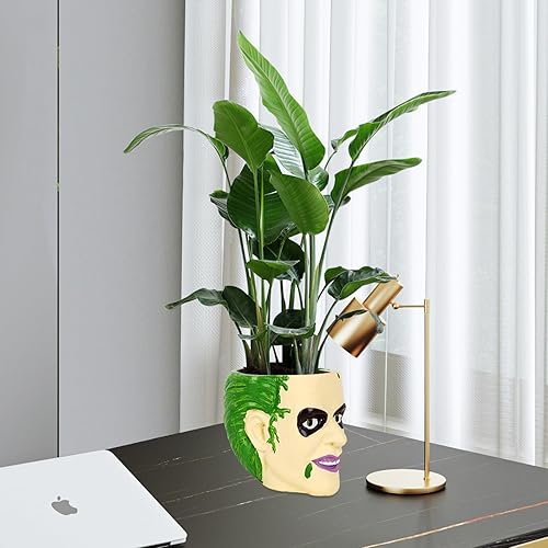 Miniatura 4 de rericonq Maceta de película de terror, maceta de cabeza de terror, macetas divertidas de Michael Myers, jarrón de película de terror, macetas de