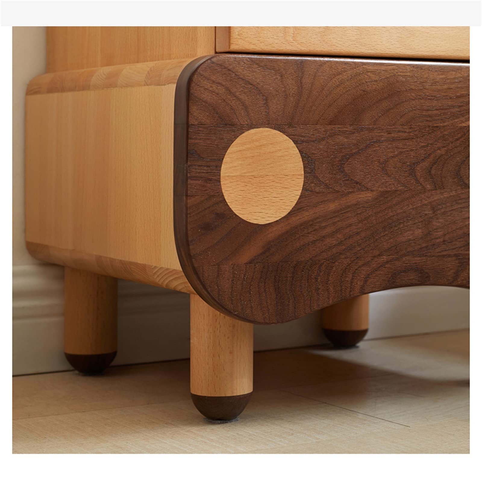 Table De Chevet en Bois Massif pour Enfants, Table De Chevet Simple Et Moderne pour Chambre, Créativité Garçon Fille Chevet 2 Tiroirs, Chambre Salon Unité De Rangement 40X35X48.7CM Decoration