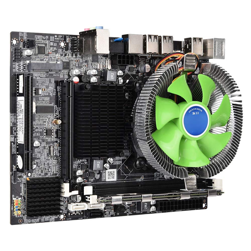 Kit de Tarjeta Madre para PC de Escritorio, Placa Madre X58 + CPU de 2.66 GHz para Intel Xeon X5650 + 8G DDR3 1333MHz Memoria + Ventilador de enfriamiento de 2500 RPM