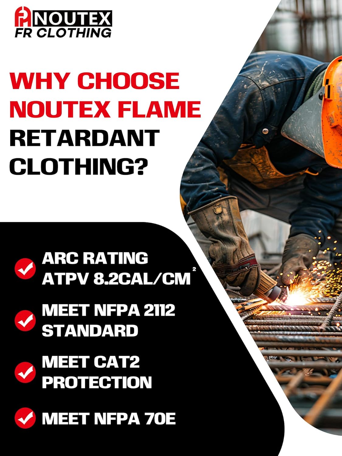 FR Ripstop & Waterproof Welding Shirts for Men 6.5oz Long Sleeve Button Down Fire Retardant 100% Cotton shirts CAT2 - Image 5