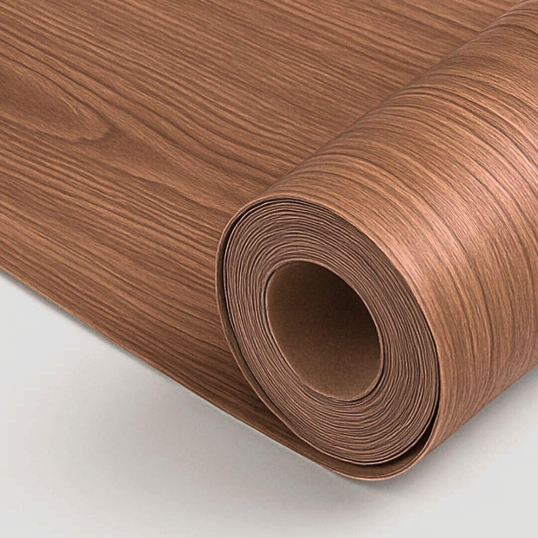 Suelo de Vinilo Para Instalar en Rollo | Suelo PVC Decorativo Hogar, Cocina, Baño, Salón | Suelo Efecto Madera | Suelo PVC Nogal (140_x_500_cm)