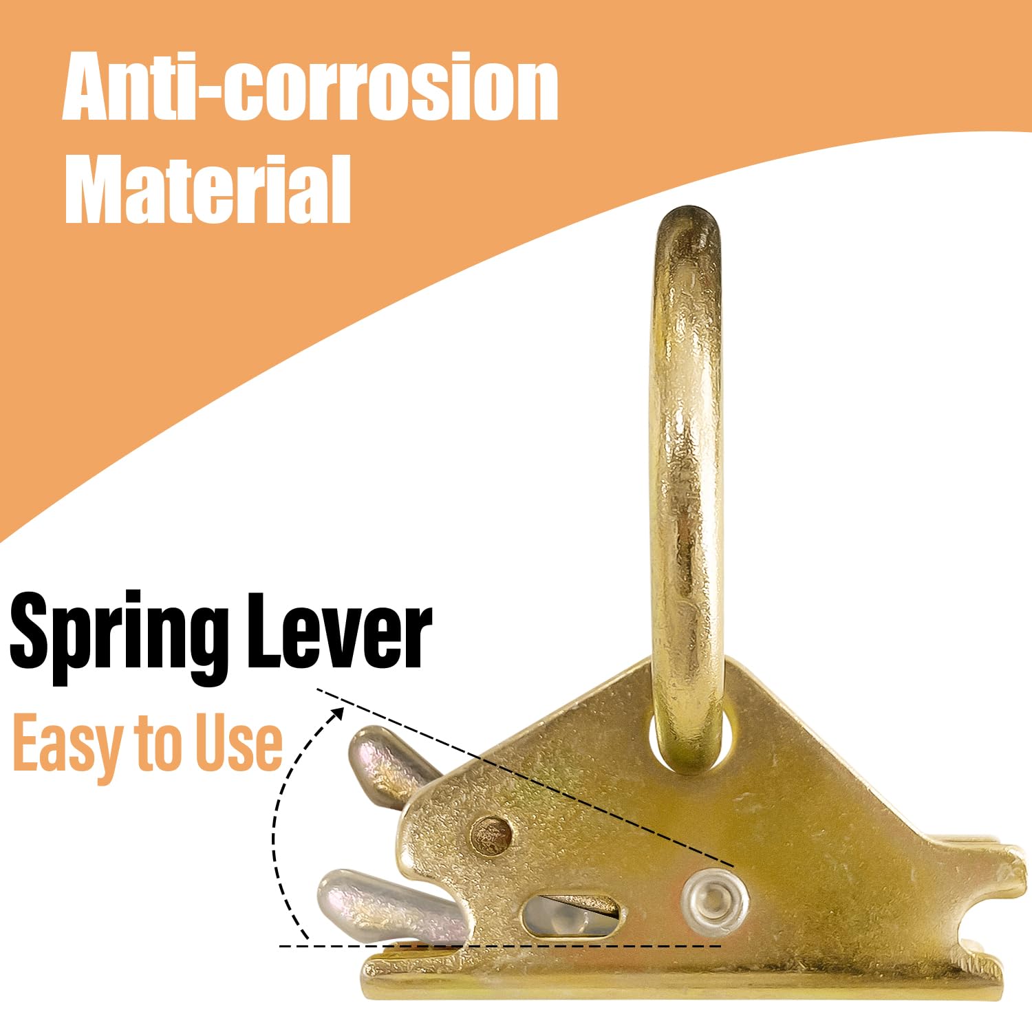 Snapklik.com : E Track O Rings Tie Down Anchors 10Pack Ratchet Straps ...