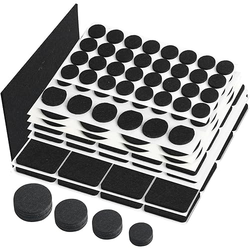 MaHonestFelt Felt Furniture Pads 123 PCS Premium Furniture Pads - Felt Pads Furniture Feet Best Wood Floor Protectors - Protect Your Hardwood & Laminate Flooring