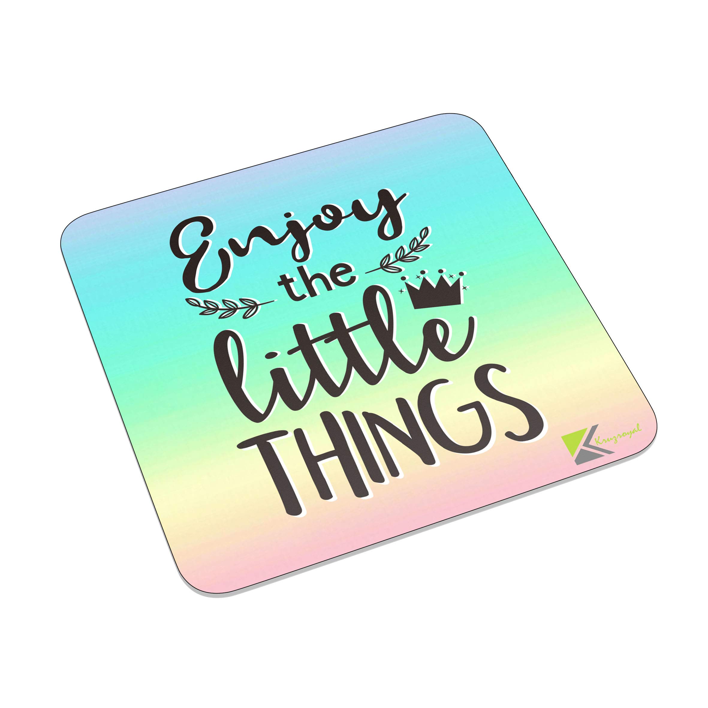 Enjoy the Little Things Inspirational Metal Magnet