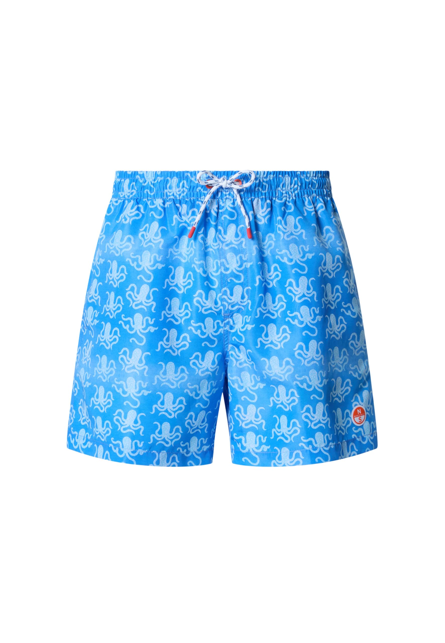 NORTH SAILS Boxer Mare Uomo in Repreve® con Stampa Oceanica all Over