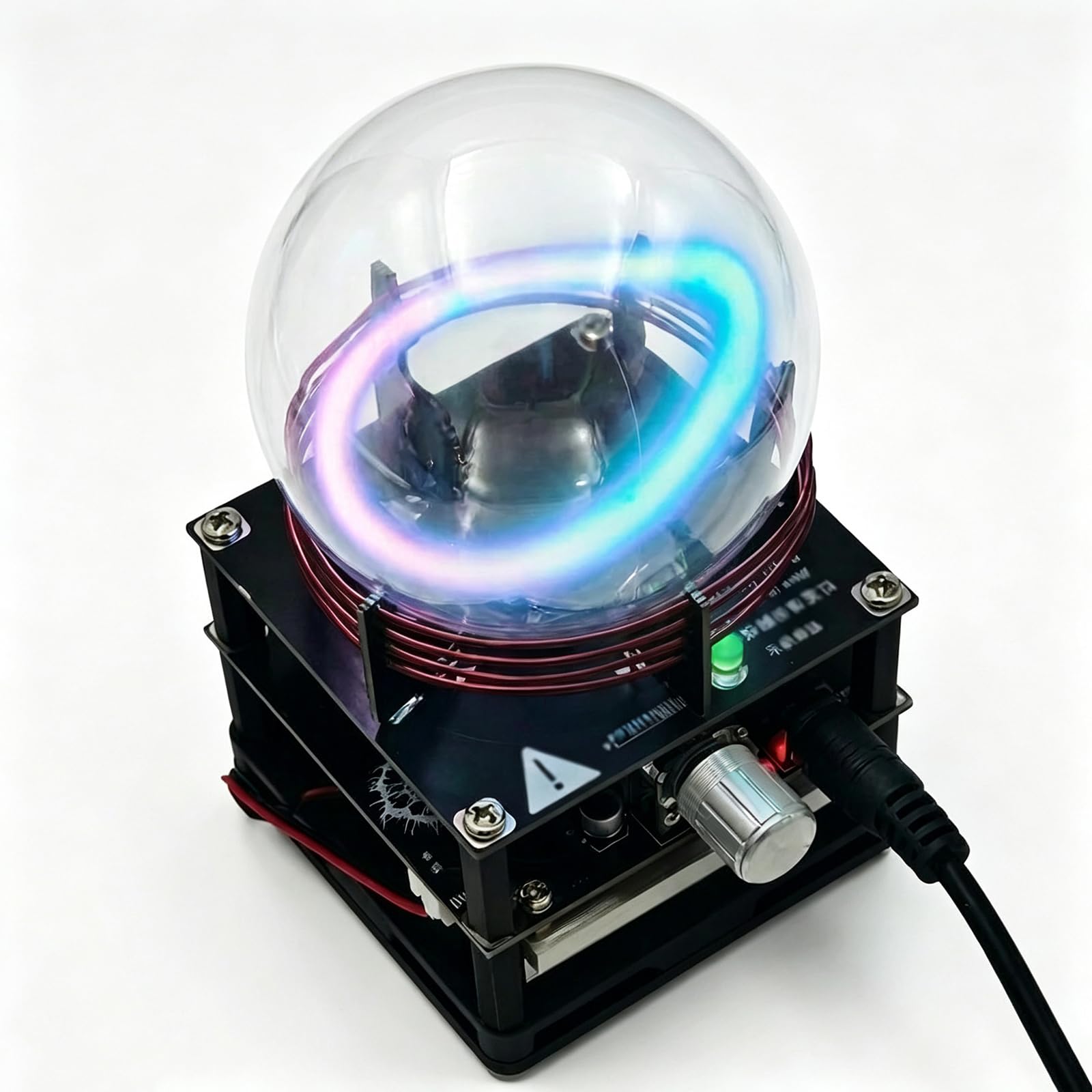 Toroidförmige Plasma-glaskugel, Plasma-Ring-erreger, Xenon-glaskugel, Durchmesser 9 Cm/13 cm, Energiekugel, Für Partydekoration, Outdoor-aktivitäten 9cm