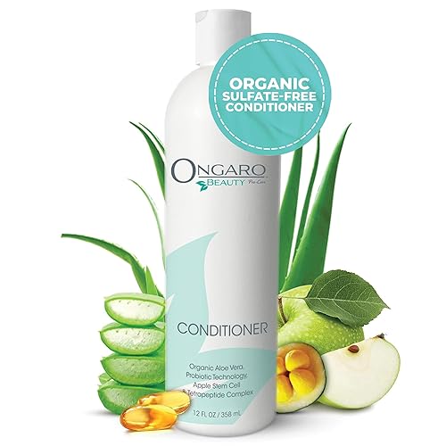 Miniatura 1 de Ongaro Beauty - Acondicionador orgánico para el cabello, acondicionador profundo con aloe vera, probióticos, péptidos, vitamina E y células madre de