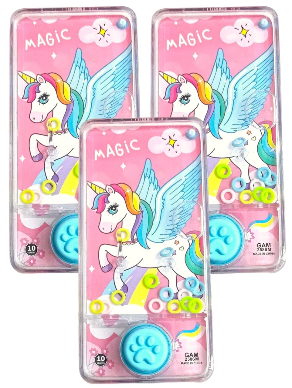 AMANVANI Unicorn Ring Toss Water Game for Kids Transparent Handheld Ring Water Game for Kids/Water Game for Boys and Girls, Handheld Game Toy for Kids Boys (3pcs) (B0D87GKFVV) Amazon Price History, Amazon Price Tracker