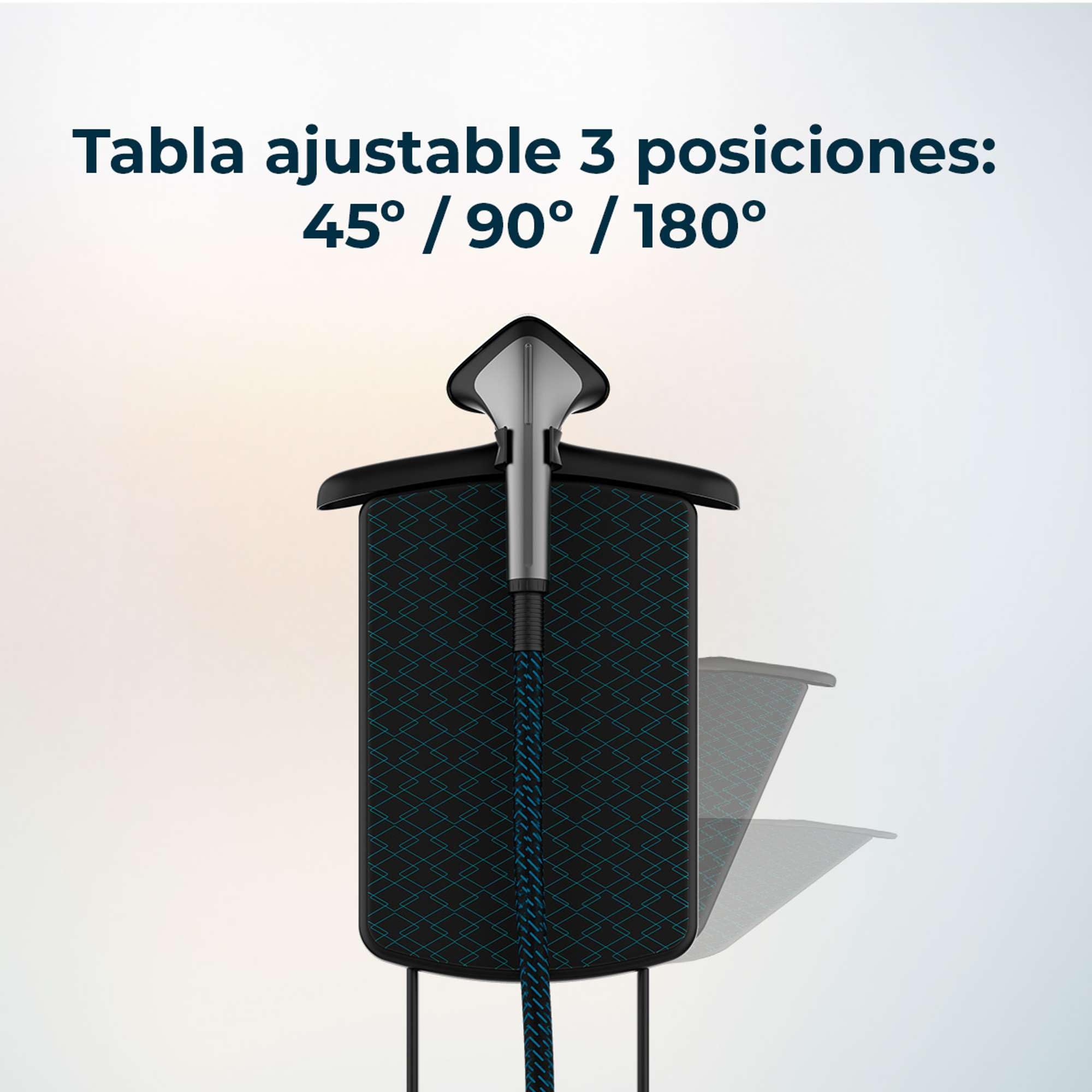 Cecotec Centro de Planchado Vertical IronHero 2000 Vertical Station. 2000, Tabla de 3 Posiciones (25º, 90º y 180º), Vapor continuo 47g/min, Calentamiento en 35 Segundos, 5 Programas, Depósito de 1,7L
