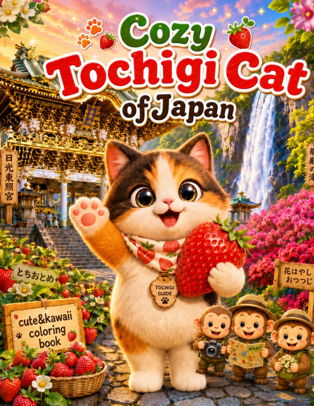 Cozy Tochigi Cat of Japan: 25 Cute & Kawaii Coloring Pages (Cozy Cat of Japan)