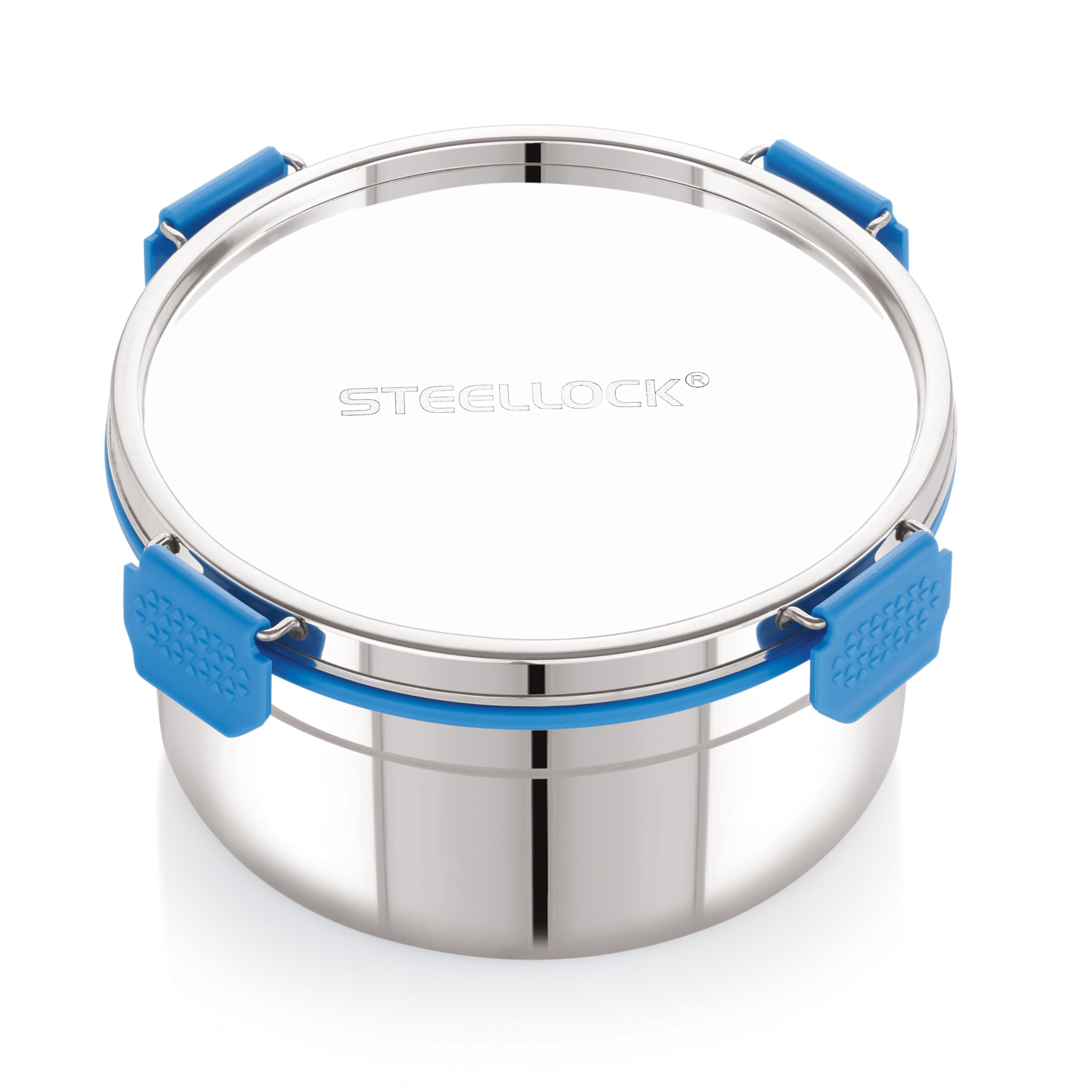 STEELLOCK PRO Stainless Steel Container/Dabba with Steel Lid Airtight for Food Storage, Easy to Carry, Leak Proof and Stackable (SLP-152/1950 ML).