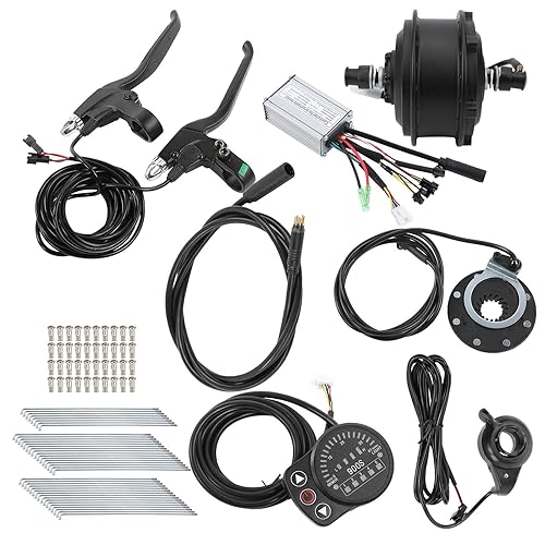 Kit de conversión EBike de 36 V, 250 W, mezcla de motor de buje sin escobillas, accesorio de repuesto para rueda de 24 pulgadas y 12 G (transmisión