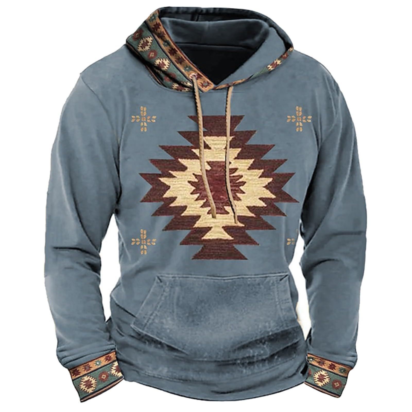 Pullover Col Roulé Homme Coupe Ample Idéal Contre le Vent de Mi-Saison