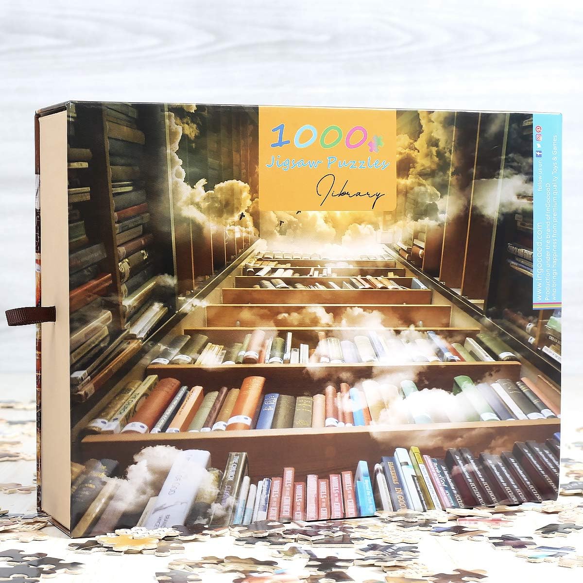Ingooood- Jigsaw Puzzles 1000 Pieces for Adult- Fantasy Series- Library_IG-0457 Entertainment Wooden Puzzles Toys