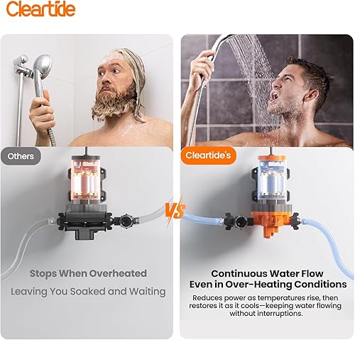 Miniatura 4 de Cleartide Bomba de agua de diafragma de CC, 12 V, 3.3 GPM, 50 PSI, autocebante de 10 pies, autodiagnóstico y protección de funcionamiento en seco,