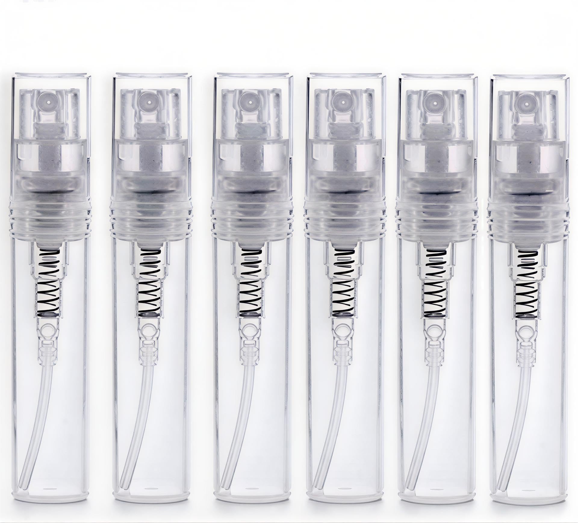 12PCS 2ml Empty Clear Mini Perfume Glass Bottle Mist Spray Sample Pen Contaier Small Perfumes Atomizer Sprayer Vial Containers