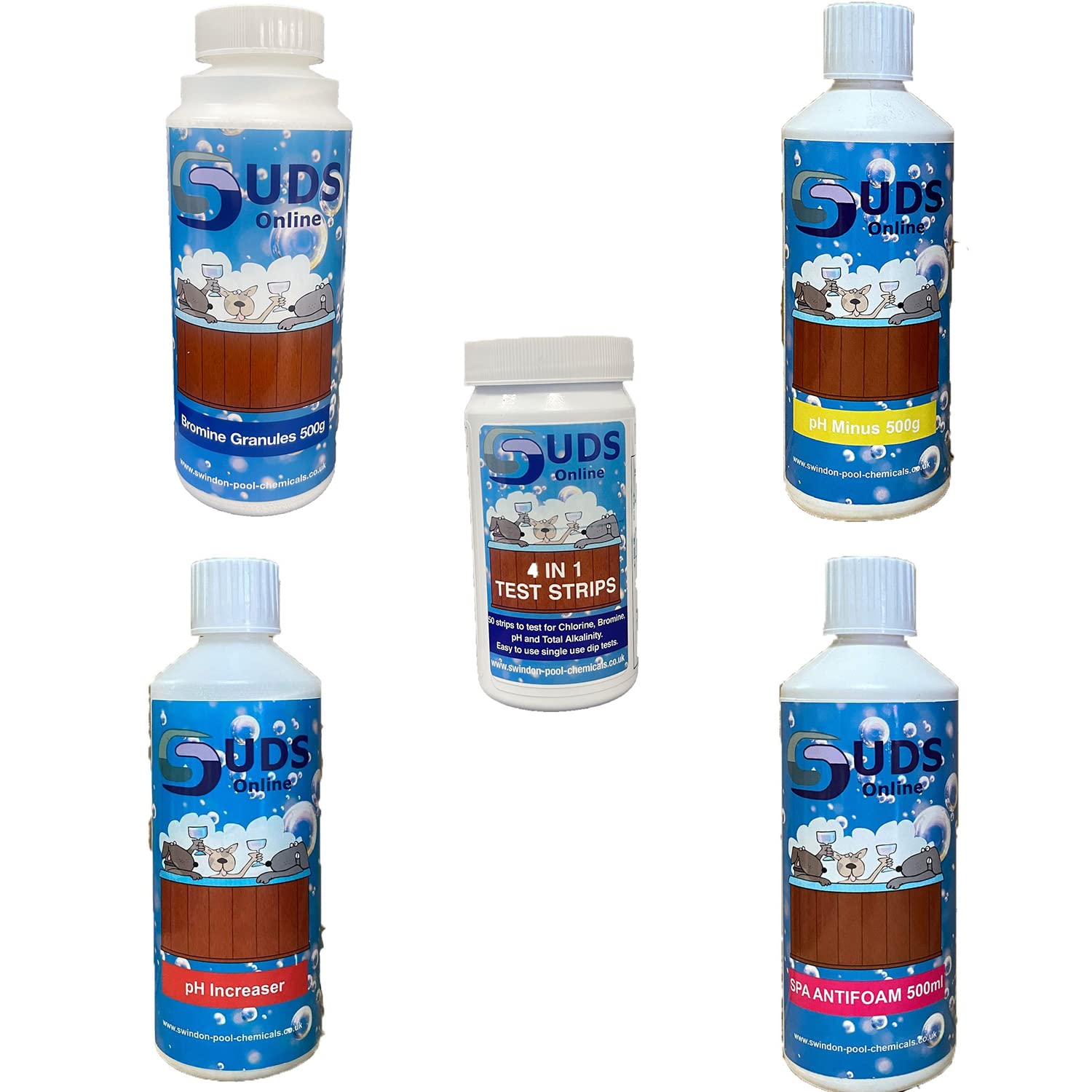 Inflatable Hot Tub BROMINE Chemical Starter Kit 500g / 500ml kit