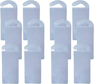 Handicap Parking Placard Hanger Holder - Disabled Parking Tag Permit Protector with Build-in Hanger - Set of 16 Clear Plastic Sleeves Plus Free Eyeglass Pouch (16)