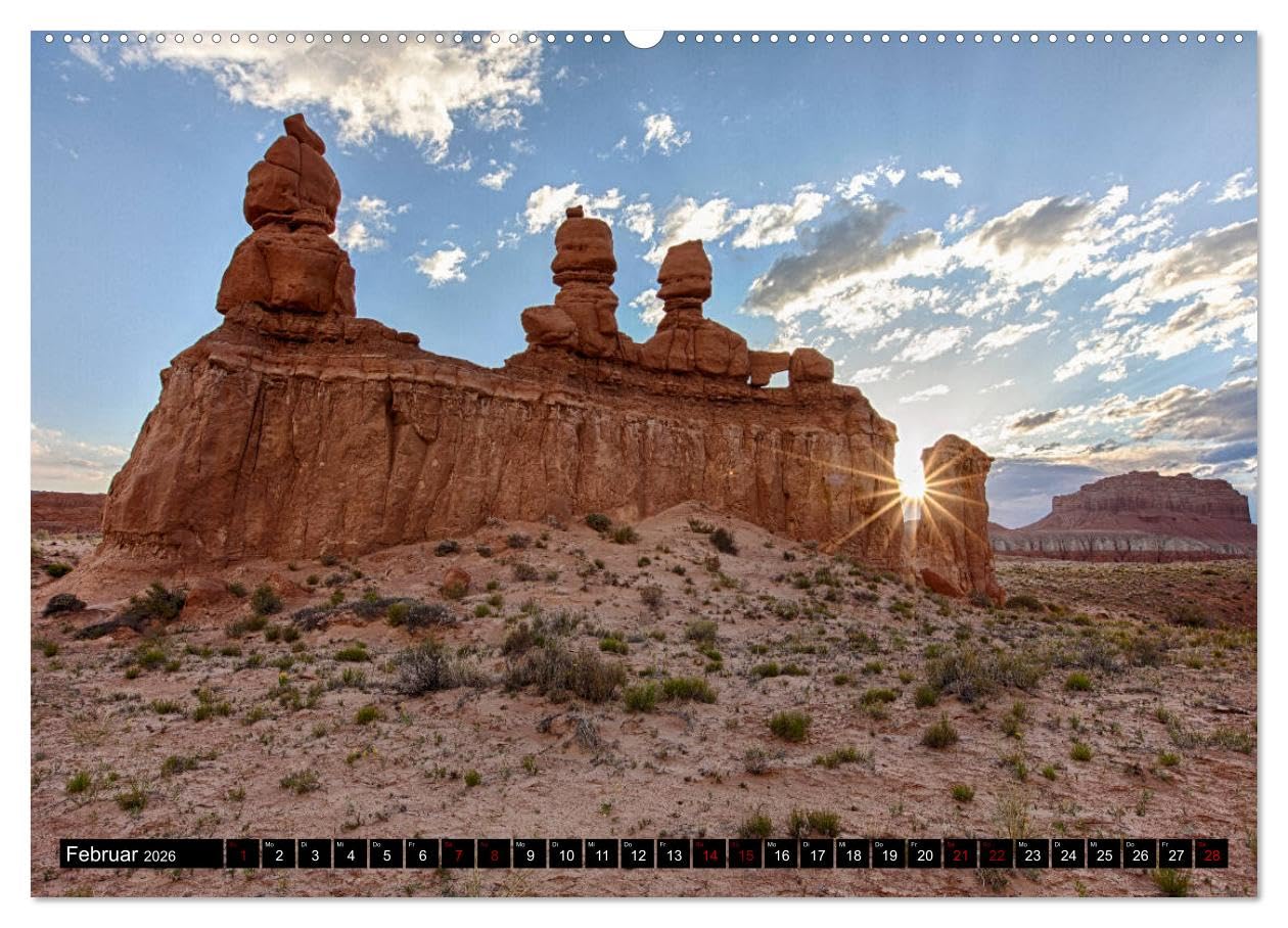 Landschafts Juwelen - Erlesene Landschaften der USA (hochwertiger Premium Wandkalender 2026 DIN A2 quer), Kunstdruck in Hochglanz: Entdecken Sie die ... des amerikanischen Südwestens (CALVENDO Orte)