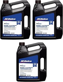 ACDelco GM 10-9244 (88865618) Original Equipment Dexron VI Full Synthetic Automatic Transmission Fluid - 1 gal (Case of 3)