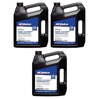 ACDelco GM 10-9244 88865618 Original Equipment Dexron VI Full Synthetic Automatic Transmission Fluid - 1 gal Case of 3