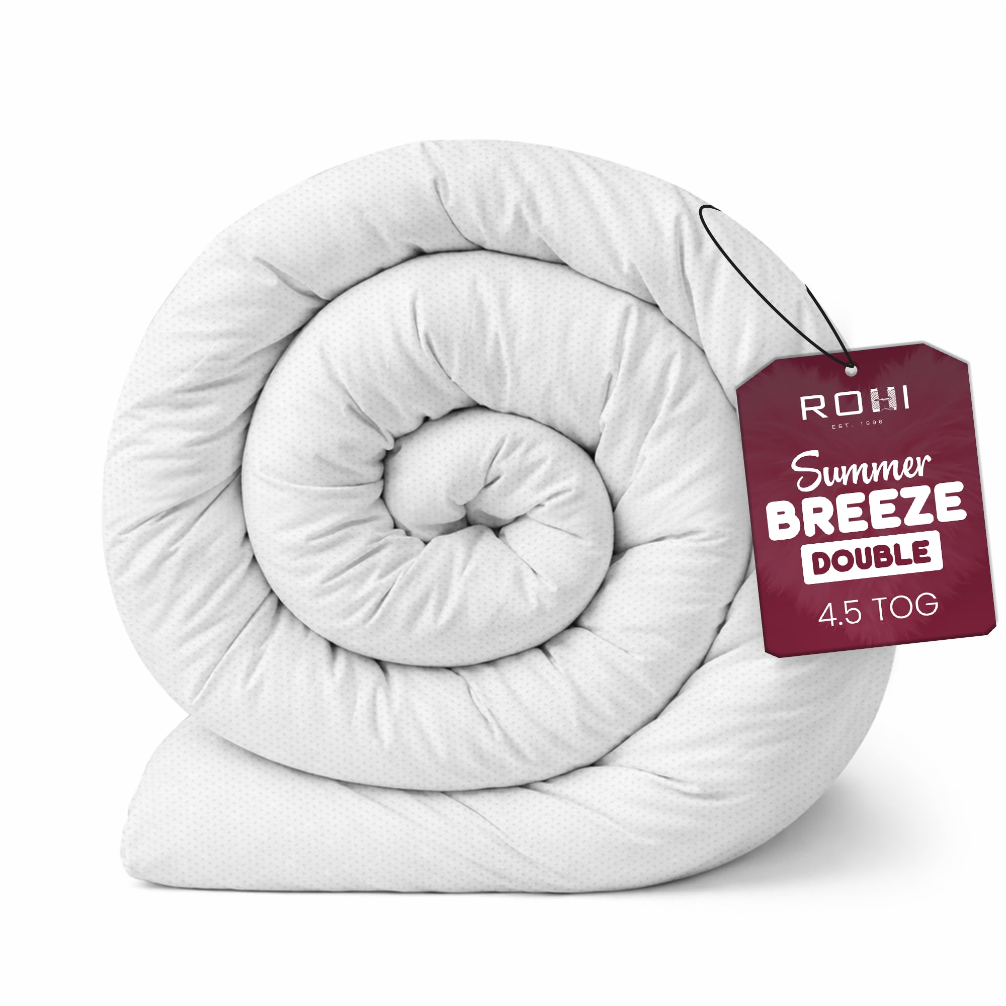 Rohi Anti Allergy 10.5 Tog Double Duvet – All Season Duvets – Soft & Breathable Luxurious Hollowfibre Quilt with Corvin Cover – Midweight Comforter Double Bed Duvet (All Season) — view 22