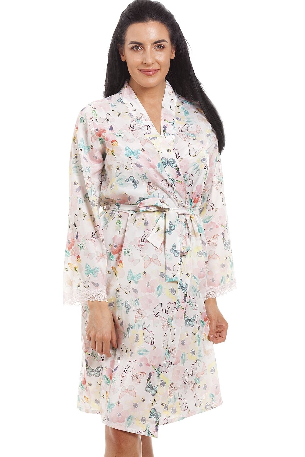 Camille - Women's Dressing Gown - Cream - Size 10