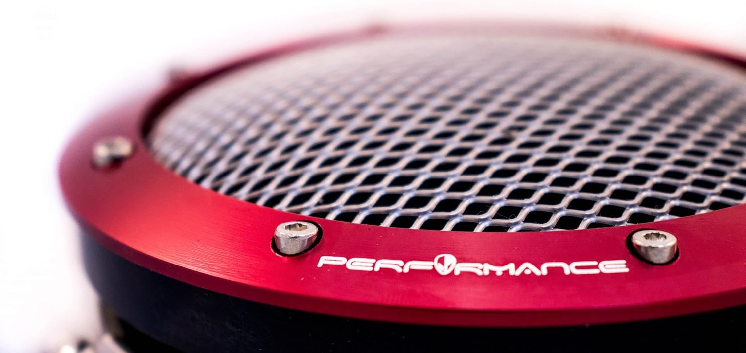 NGR Turbo Filter (Drag Edition) | Universal 4 inch & 3.5 inch Turbo Screen Protector | Cold Air Intake Turbo Screen for Engine Performance & Protection | Red