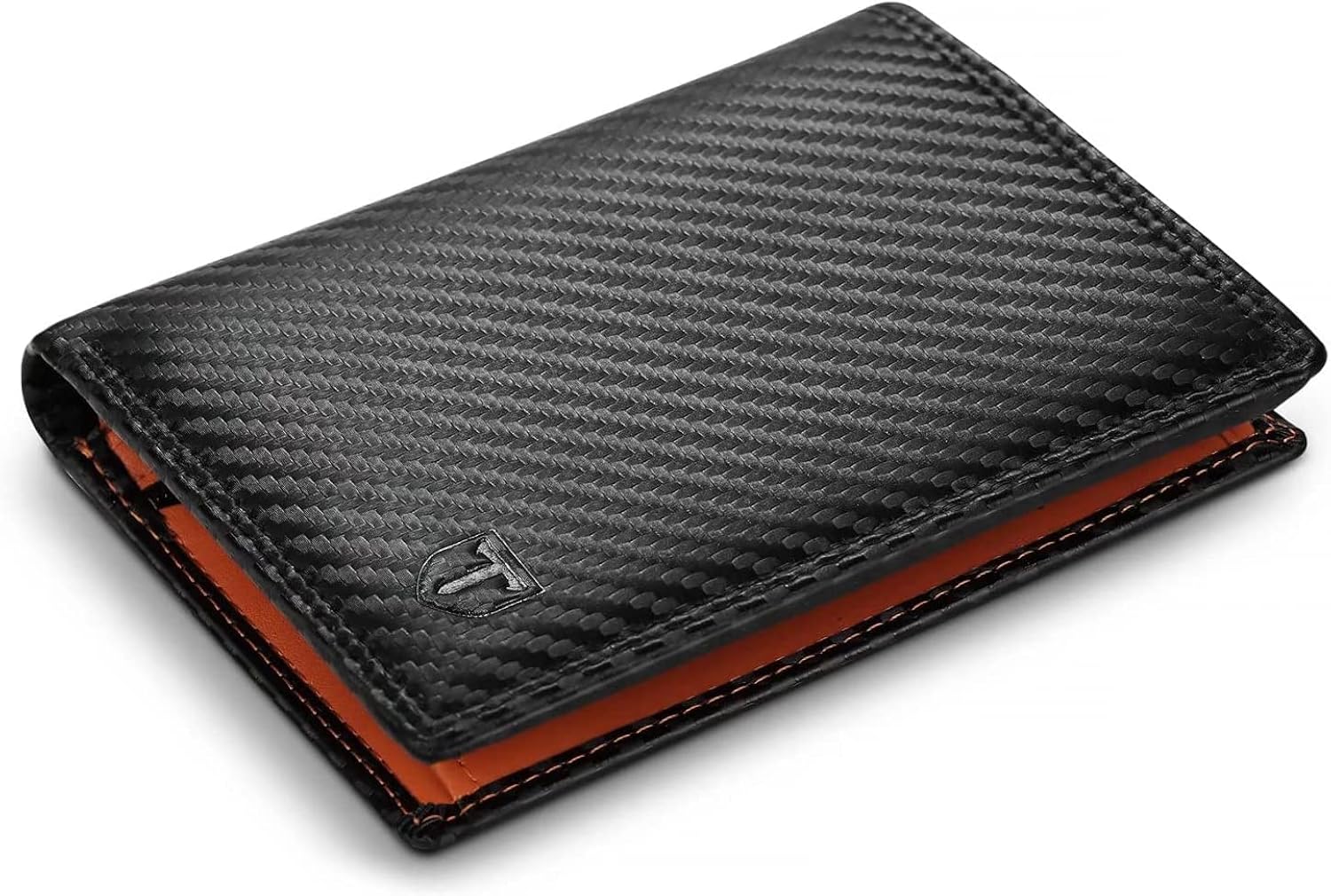 Cartera Hombre Teehon de Fibra de Carbono con RIFD, 13 Ranuras y Cremallera (Negro/Naranja) 1 TEEHON Cartera Hombre, Cartera Vertical Cuero de Fibra de Carbono, con RIFD Protección, 13 Ranuras para Tarjetas, con Cremallera, Regalo para Hombre de Navidad, Cumpleaños(Negro y Naranja) - ¿Vale la pena?
