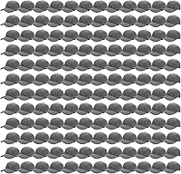 Vista 49 de Falari - 24/144 unidades de gorra de béisbol unisex, lisa y de tamaño ajustable, venta al por mayor